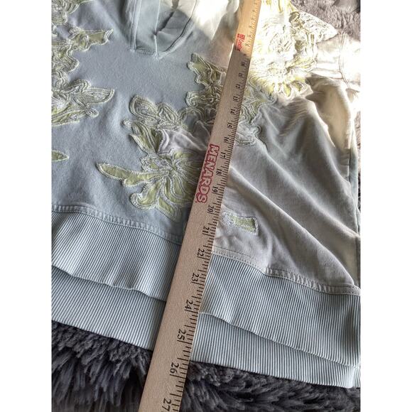 Daily Practice by Anthropologie Women's Oversized V-Neck Hoodie Gray Size Medium - Picture 10 of 12